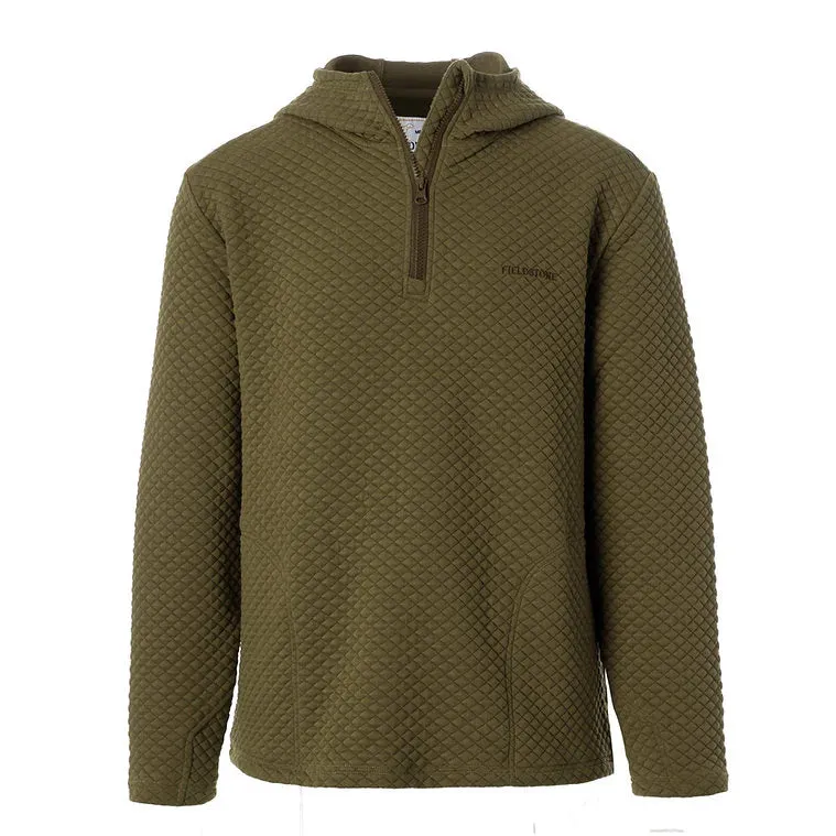 Youth Quilted Hoodie- Green